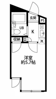カミキマンション【2階】の間取り