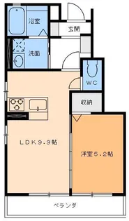 グランツハイム【1階】の間取り