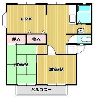 サンビレッジ白金B棟【2階】の間取り