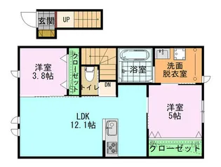 リヴァージュ高浜【2階】の間取り
