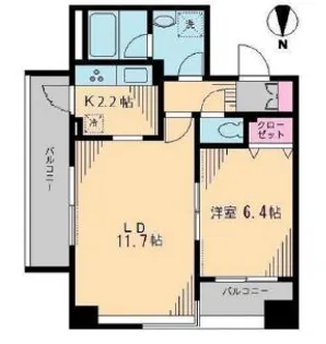 ブルソール信濃町【3階】の間取り