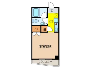 ベルシェ西ノ内【4階】の間取り