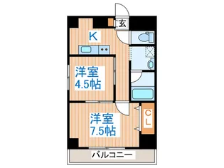 シルヴァン片平【5階】の間取り