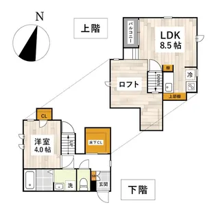 CB弥生フィオーレ【1階】の間取り