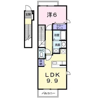 ヴィラ・サニーヒル【2階】の間取り