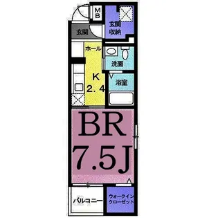 ルリアン追分町【3階】の間取り