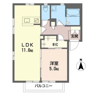 サニーコートみずほ台B【1階】の間取り