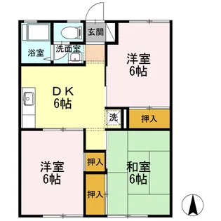 パストラル川井【2階】の間取り