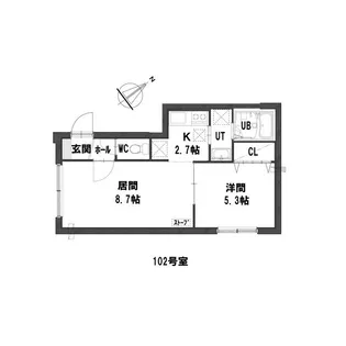 グランメールN40【1階】の間取り