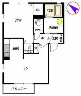ソラーレS【2階】の間取り