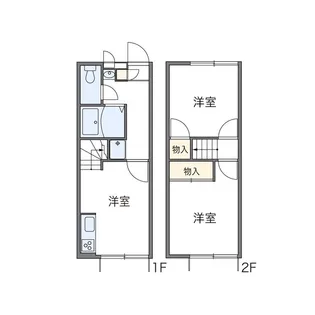 レオパレスプレミール【1階】の間取り