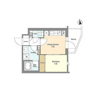 ベルファース三軒茶屋【2階】の間取り