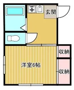 弥生荘【2階】の間取り
