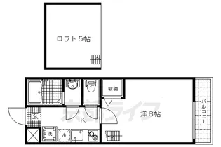 ロフティ芦山寺【1階】の間取り