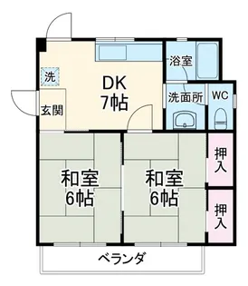 コーポ大島【3階】の間取り