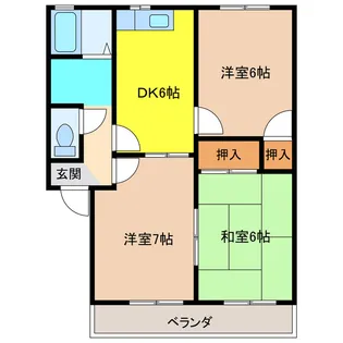 サンハイツ本郷【1階】の間取り