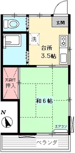 倉林荘【2階】の間取り