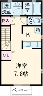 プルミエ葛西A【2階】の間取り