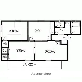 グリーンコマツ【2階】の間取り