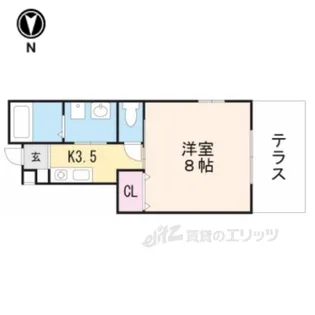 アクアハイツ【1階】の間取り