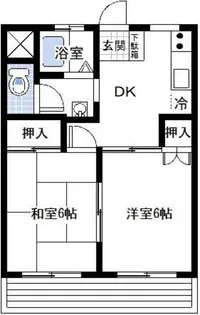 サンハイツ【2階】の間取り