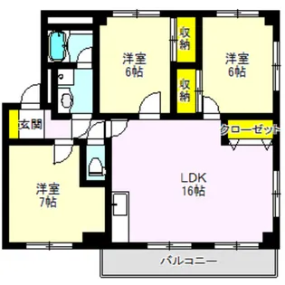 ロイヤルマンション【4階】の間取り