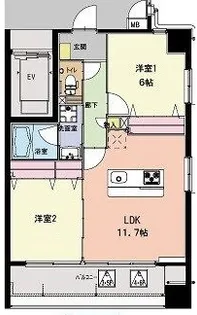 グレイスコート練馬【8階】の間取り