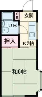 柿沢ハイツ【2階】の間取り