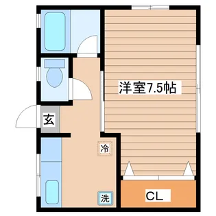 クリエイト16【1階】の間取り
