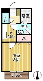 オールージュ【1階】の間取り