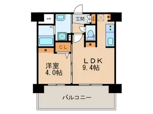 三島マンション博多駅東【4階】の間取り