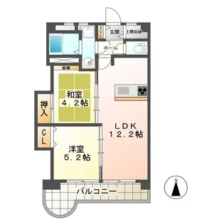 岐山ハイツ【3階】の間取り