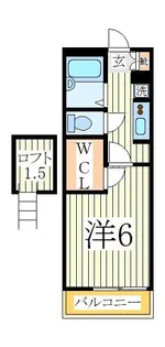 クリサンスマムII【1階】の間取り