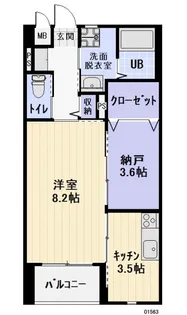 Raffinato中里【2階】の間取り