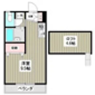 フロンティアIA棟【2階】の間取り