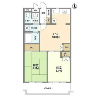 プラージュ高田馬場【4階】の間取り