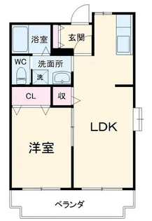 シャトレ伍番館【1階】の間取り
