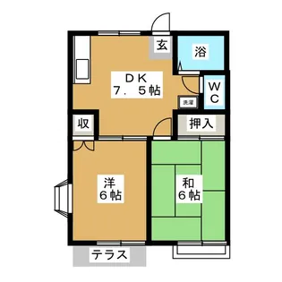 ファミーユ相模大野【1階】の間取り