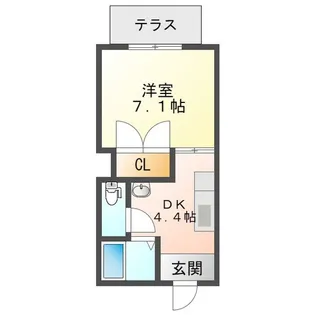 カーサ・ジオ【1階】の間取り