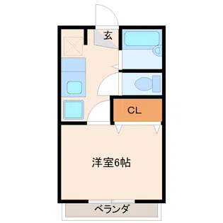 コーポみらいI【2階】の間取り