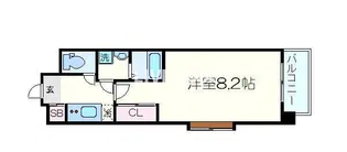 アーバンフラッツ五条堀川【7階】の間取り