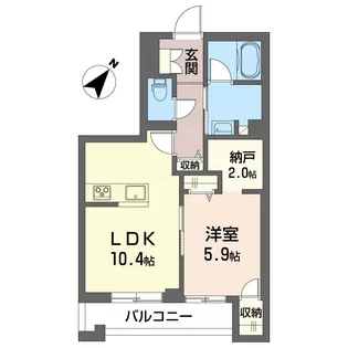 アリエス茅ヶ崎【3階】の間取り