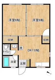 煉瓦の館弐番街【2階】の間取り