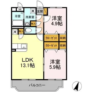 グランド・コーユー【3階】の間取り