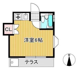 サンハイツイヅミ【1階】の間取り