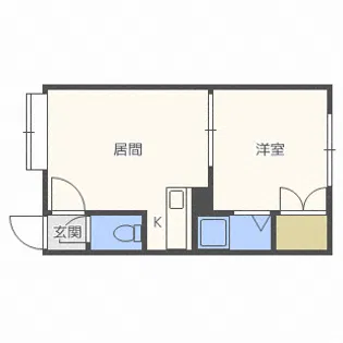 ルミエール北10条【1階】の間取り