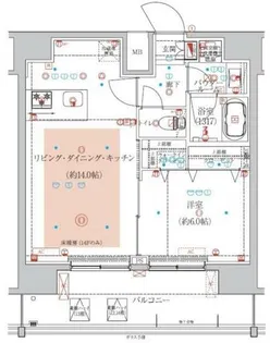 アルテシモクルセ【14階】の間取り
