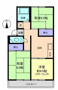 プレジュール美咲【2階】の間取り