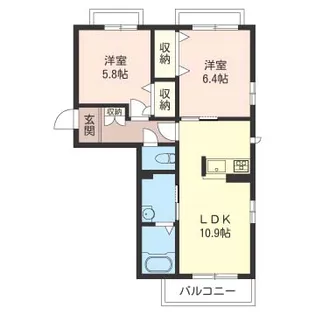 ミル ボヌーIII【2階】の間取り