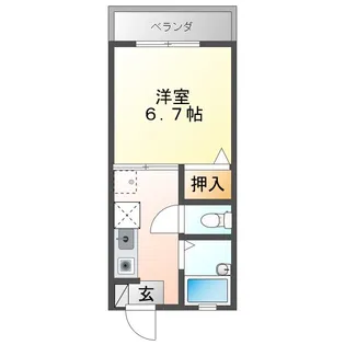 ピープルハイツA棟【2階】の間取り
